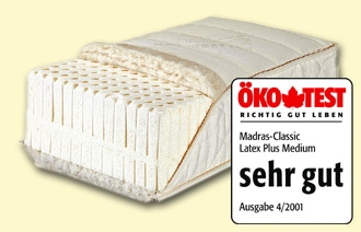 Naturmatratze mit Naturlatexkern 12 cm - GESUNDBAUMARKT München